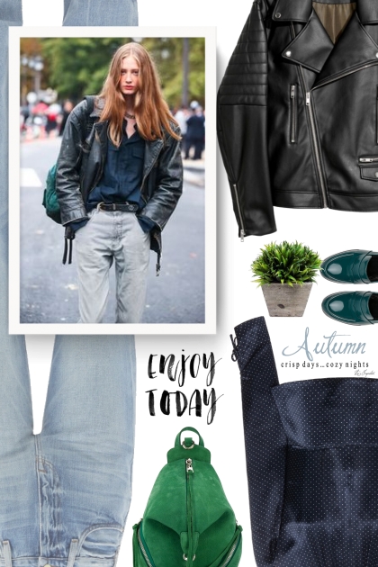 REBECCA MINKOFF small green zip backpack - Модное сочетание