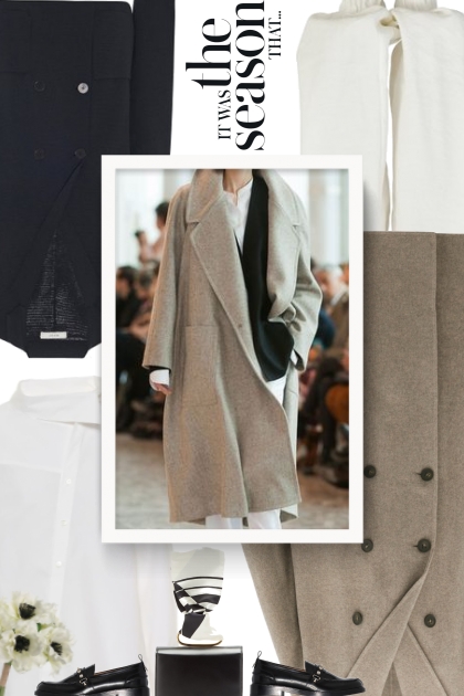 Odethe double-breasted wool coat- Combinazione di moda