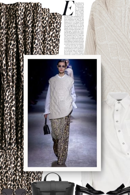  full leopard print skirt - Modna kombinacija