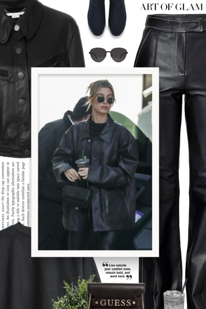 black guess bag - fall 2020- combinação de moda