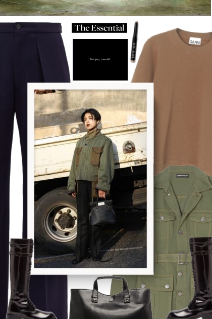 GANNI brown sweater - fall style- Модное сочетание