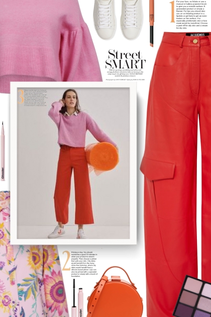 red, pink and orange- Fashion set