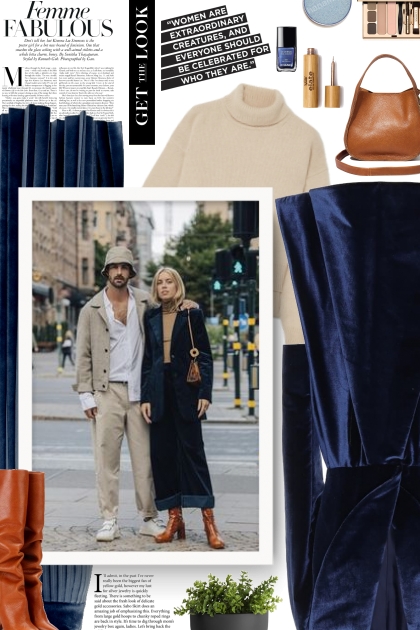  velvet coat - Modekombination