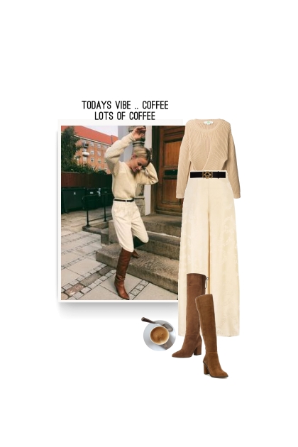 fall and coffee - combinação de moda