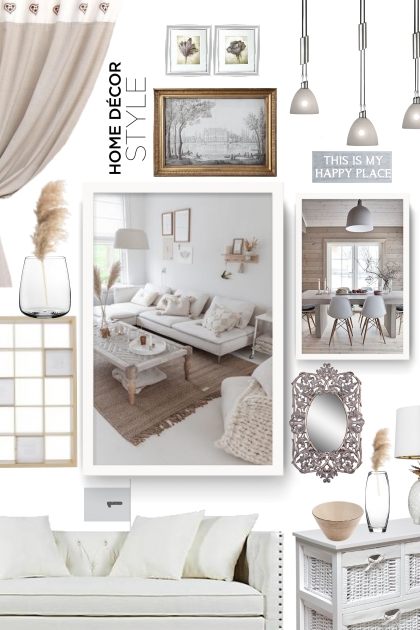 white, beige, grey- Fashion set
