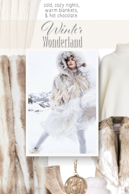 Faux Fur Tailored Coat - Modna kombinacija