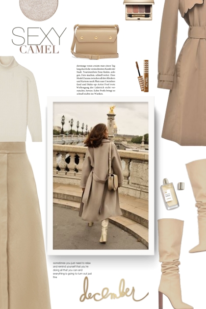 Camel Narciso Trench Coat by VIVETTA 