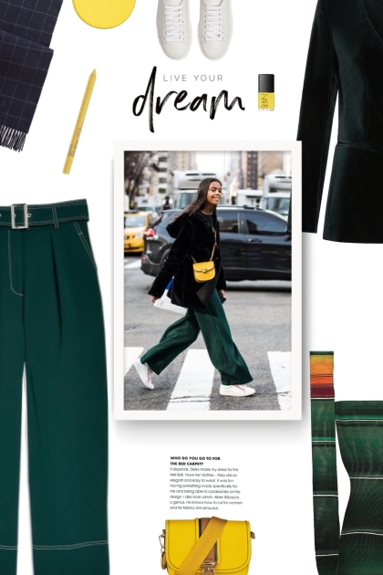 yellow bag - street style- Combinazione di moda