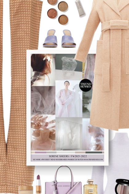 JIL SANDER neutral blush wool coat - combinação de moda