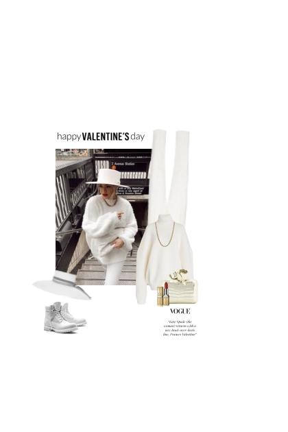  Valentines in white- Модное сочетание