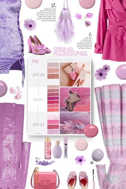 lilac and pink- Combinazione di moda