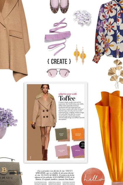 what to wear with toffee- Combinazione di moda