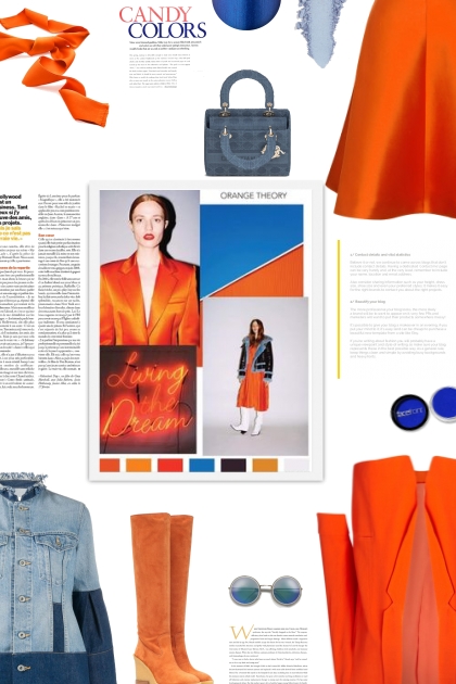 orange theory- Combinazione di moda