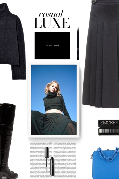 GABRIELA HEARST Wesley pleated flannel skirt- Модное сочетание