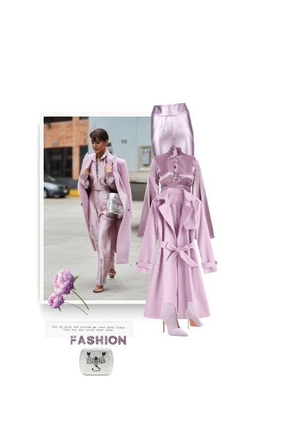 lilac and silver- combinação de moda