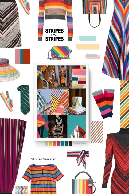 diagonal stripes- Modna kombinacija