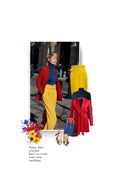 yellow, blue, red- Fashion set