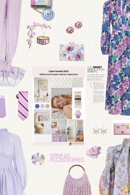 Color trends 2021: Millennial Purple interior obse- Combinazione di moda