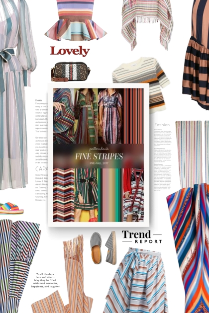 fine stripes- Fashion set