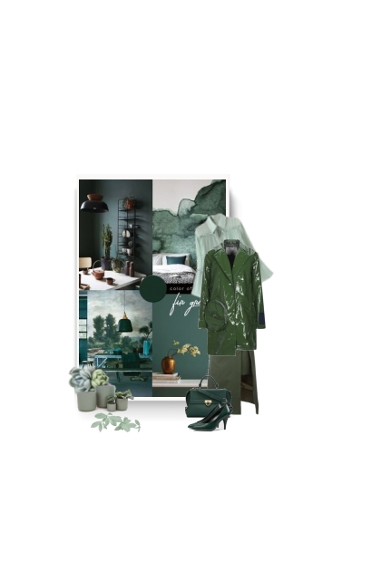 spring 2021 - dark green - Fashion set