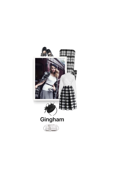 vintage - gingham- Fashion set