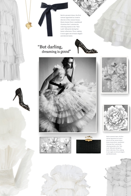 tiered ruffle dress in white- combinação de moda