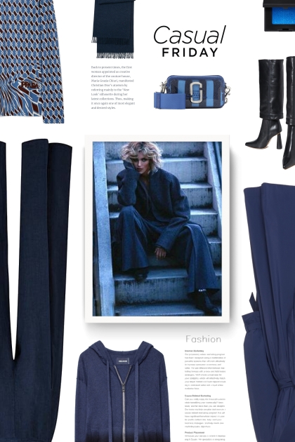 Marc Jacobs bag in blue- Модное сочетание