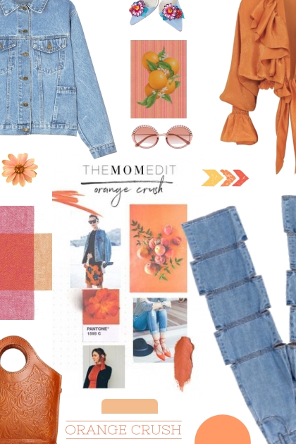 the moment orange crush- Combinazione di moda