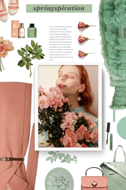 a girl with flowers - Fashion set