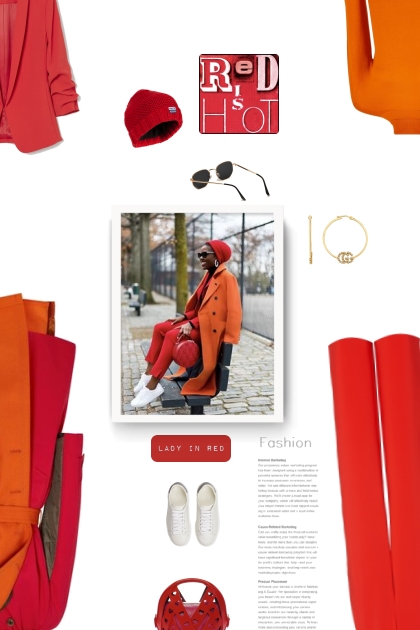 orange. red- Модное сочетание