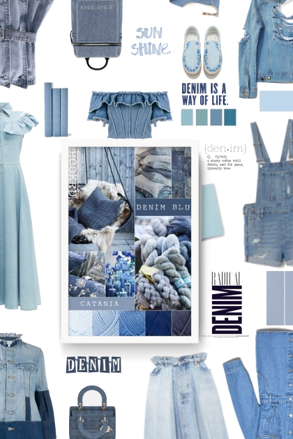 denim blue- Combinaciónde moda