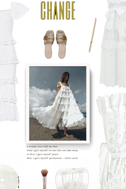 white/white/white- Combinazione di moda