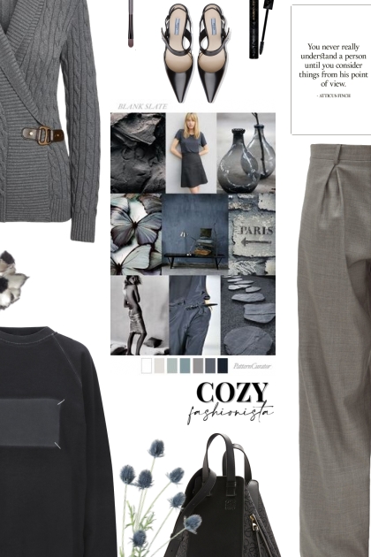 grey/black- Fashion set