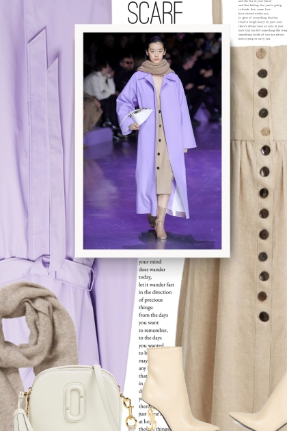 purple and beige 2022- combinação de moda