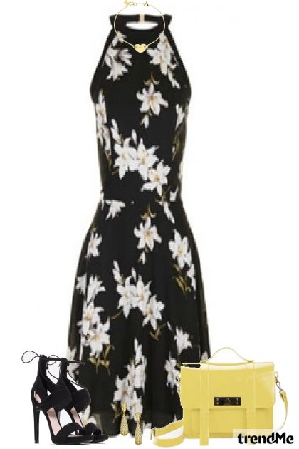 Spring Floral Dress- Модное сочетание