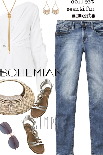 Classic Boho Jeans- Combinazione di moda