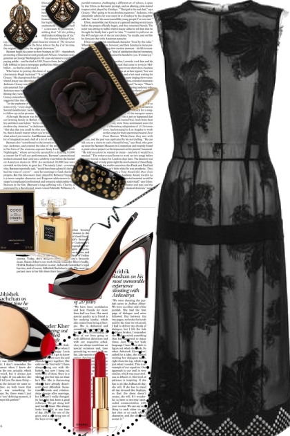 Classic Black Dress- Fashion set