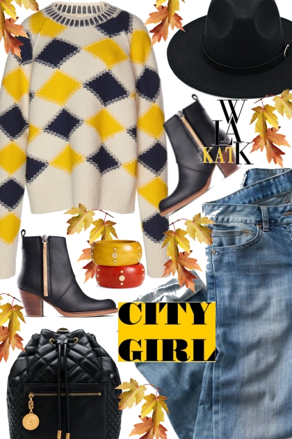 City Girl- combinação de moda