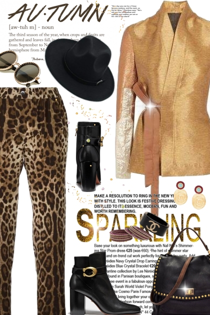 Leopard Print and Sparkle- Fashion set