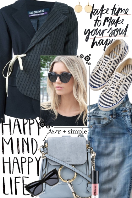 Happy Mind- combinação de moda