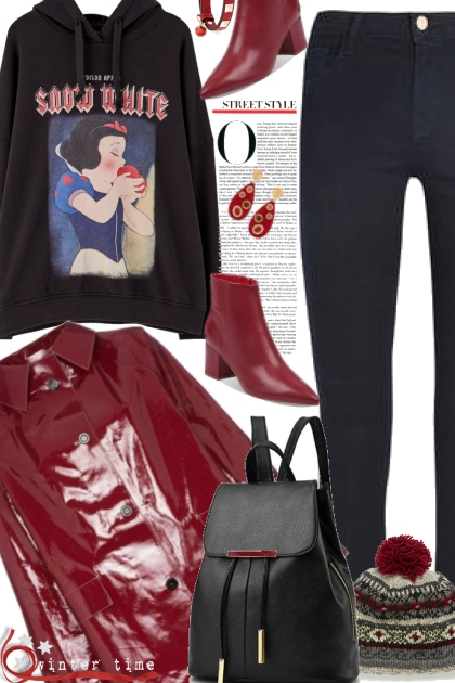 Snow White Hoodie- combinação de moda