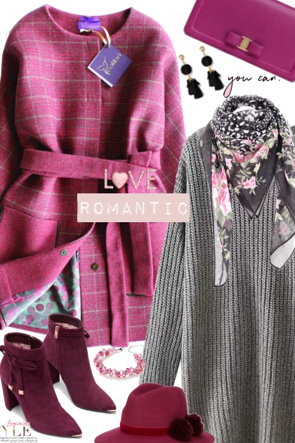 Pinks and Grey- Combinaciónde moda