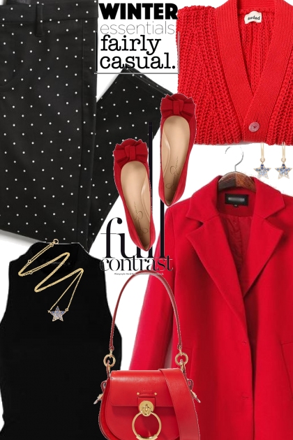 Red and Black Layers- Combinaciónde moda