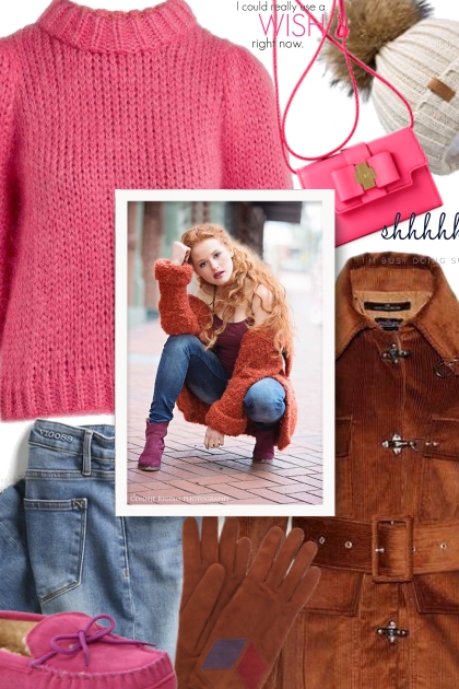 Hot Pink Sweater- Модное сочетание