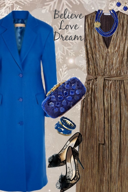 Bright Blue Coat- Модное сочетание
