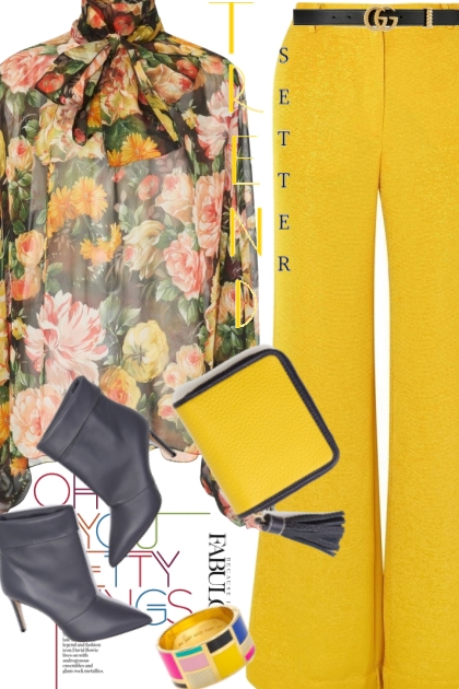 Bright Yellow Pants- Combinazione di moda