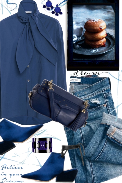 Blue Blouse- Fashion set