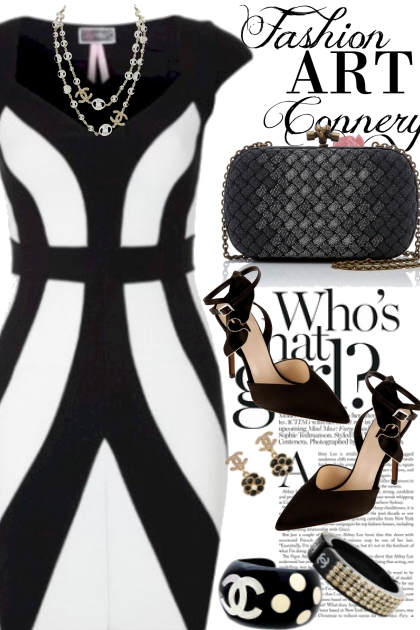 Black and White with Chanel - combinação de moda
