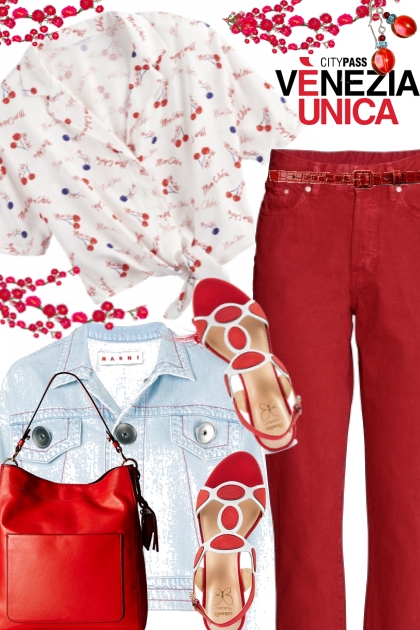 Cherry Red- combinação de moda