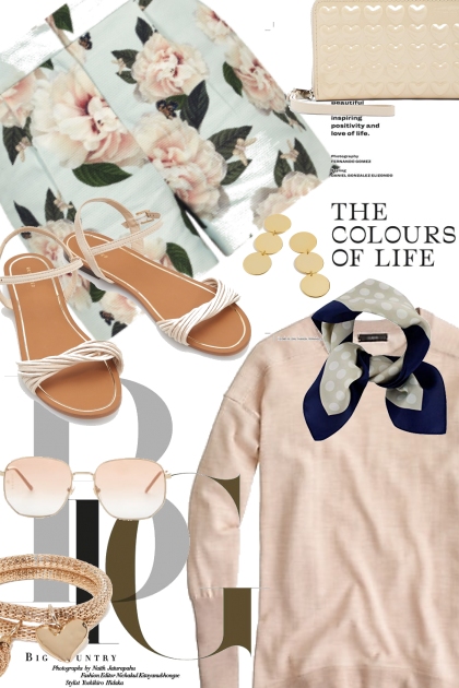 Floral Shorts for Spring- Модное сочетание